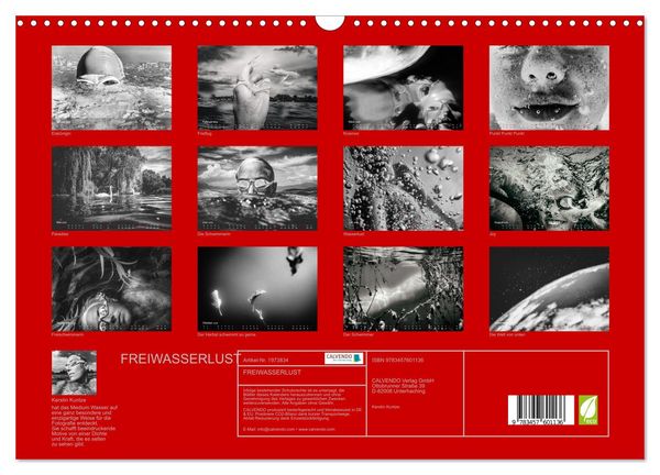 Produktbild: FREIWASSERLUST (Wandkalender 2026 DIN A3 quer), CALVENDO Monatskalender
