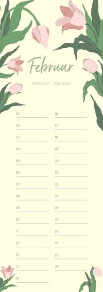 Produktbild: Geburtstagskalender Floral