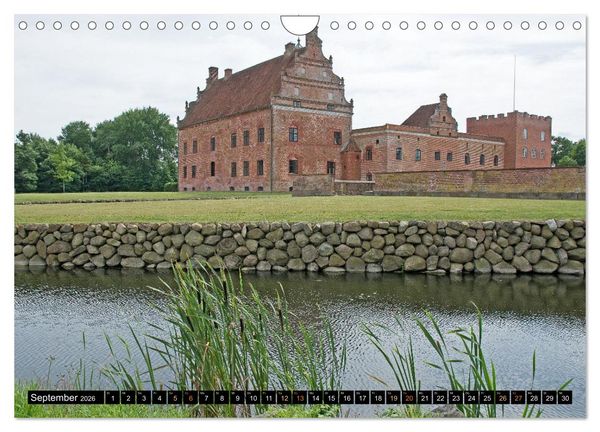 Produktbild: Schl&ouml;sser in D&auml;nemark (Wandkalender 2026 DIN A4 quer), CALVENDO Monatskalender