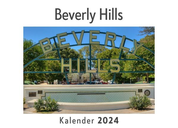 Produktbild: Beverly Hills (Wandkalender 2024, Kalender DIN A4 quer, Monatskalender im Querformat mit Kalendarium, Das perfekte Geschenk)