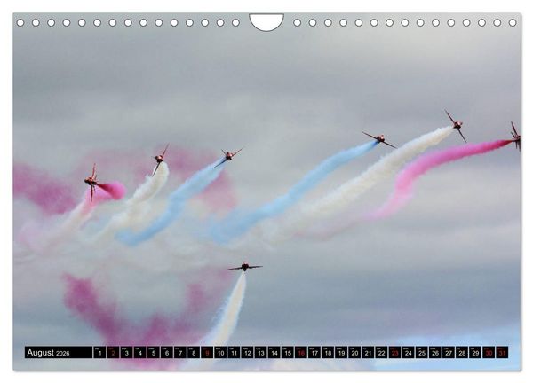 Produktbild: Royal Air Force The Red Arrows Formation Team (Wall Calendar 2026 DIN A4 landscape), CALVENDO 12 Month Wall Calendar