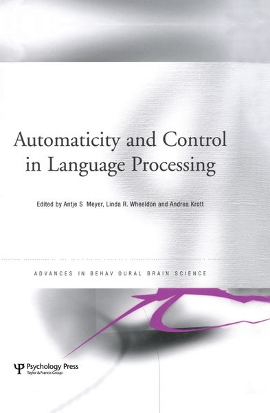 Produktbild: Automaticity and Control in Language Processing