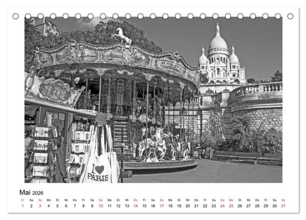 Produktbild: Paris vive la m&eacute;tropole (Tischkalender 2026 DIN A5 quer), CALVENDO Monatskalender