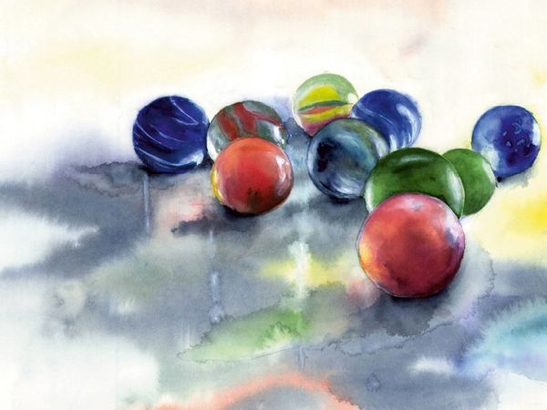 Produktbild: CALVENDO Puzzle Murmeln 1000 Teile Lege-Gr&ouml;&szlig;e 64 x 48 cm Foto-Puzzle Bild von Jitka Krause