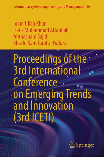 Produktbild: Proceedings of the 3rd International Conference on Emerging Trends and Innovation (3rd ICETI)