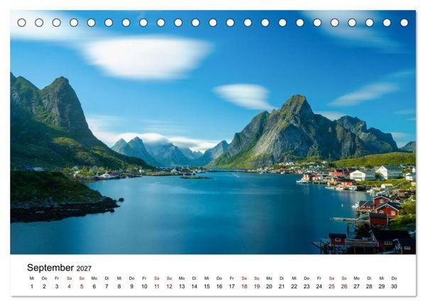 Produktbild: Atemberaubende Natur der Lofoten (Tischkalender 2027 DIN A5 quer), CALVENDO Monatskalender