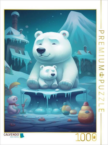 Produktbild: CALVENDO Puzzle Die kuscheligen Eisb&auml;ren | 1000 Teile Lege-Gr&ouml;&szlig;e 64x48cm Foto-Puzzle f&uuml;r gl&uuml;ckliche Stunden