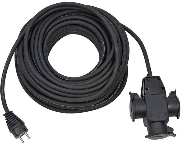 Brennenstuhl 1167820301 Strom Verlängerungskabel Schwarz 25.00m H05RN-F 3G 1,5mm²