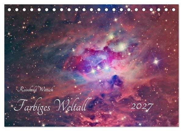 Produktbild: Farbiges Weltall (Tischkalender 2027 DIN A5 quer), CALVENDO Monatskalender