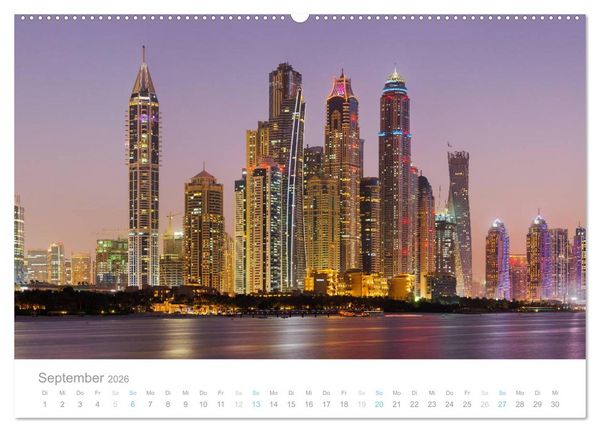 Produktbild: Dubai Architektur 2026 (hochwertiger Premium Wandkalender 2026 DIN A2 quer), Kunstdruck in Hochglanz