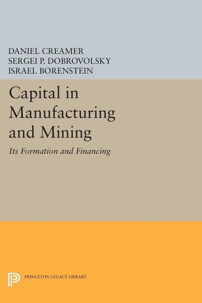 Produktbild: Capital in Manufacturing and Mining