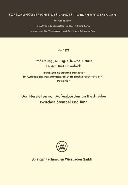 Produktbild: Das Herstellen von Au&szlig;enborden an Blechteilen zwischen Stempel und Ring