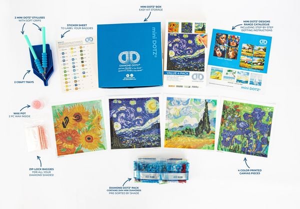 Produktbild: DIAMOND DOTZ - Diamond Painting Mini Van Gogh