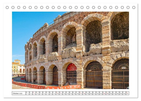 Produktbild: Verona - malerische Stadt mit Charme (Tischkalender 2026 DIN A5 quer), CALVENDO Monatskalender