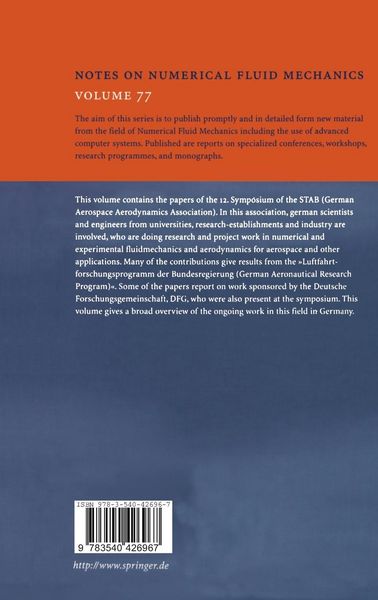 Produktbild: New Results in Numerical and Experimental Fluid Mechanics III