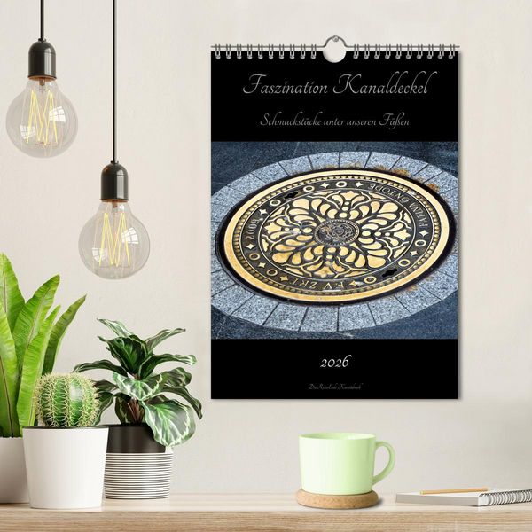 Produktbild: Faszination Kanaldeckel (Wandkalender 2026 DIN A4 hoch), CALVENDO Monatskalender
