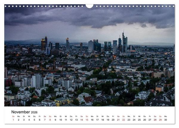 Produktbild: Frankfurt am Main bei Tag und Nacht (Wandkalender 2026 DIN A3 quer), CALVENDO Monatskalender