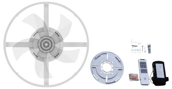 Produktbild: Westinghouse Deckenventilator 20W (&Oslash; x H) 500mm x 165mm Wei&szlig; Timer, mit Fernbedienung, mit Beleuchtung, Wendbare Fl&uuml;gel, mi