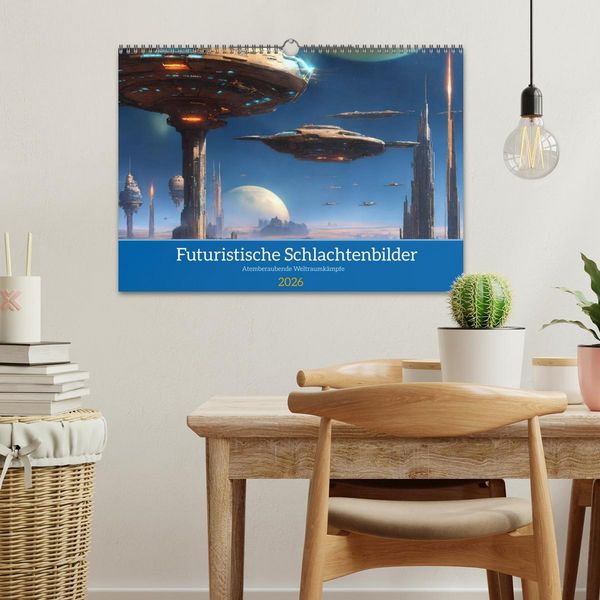 Produktbild: Futuristische Weltraumschlachten (Wandkalender 2026 DIN A3 quer), CALVENDO Monatskalender