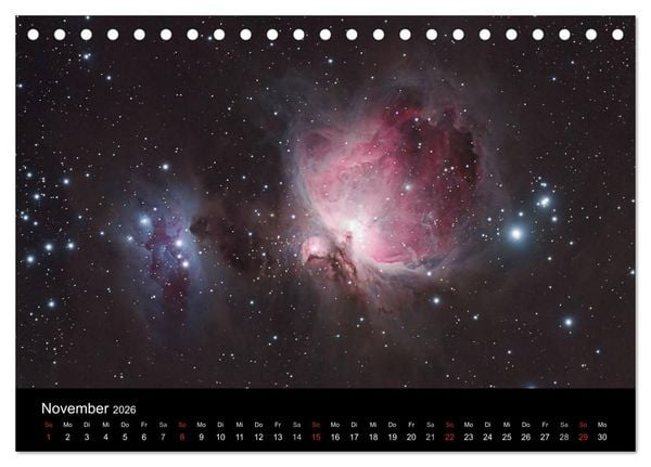 Produktbild: Atemberaubender Weltraum (Tischkalender 2026 DIN A5 quer), CALVENDO Monatskalender