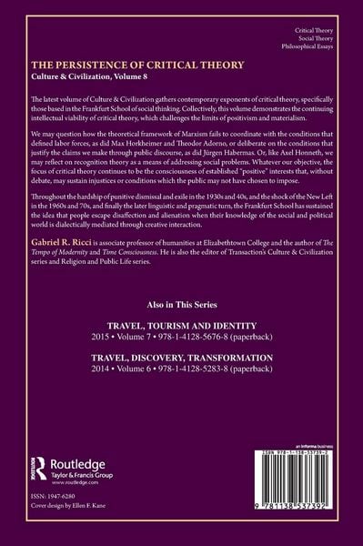 Produktbild: The Persistence of Critical Theory