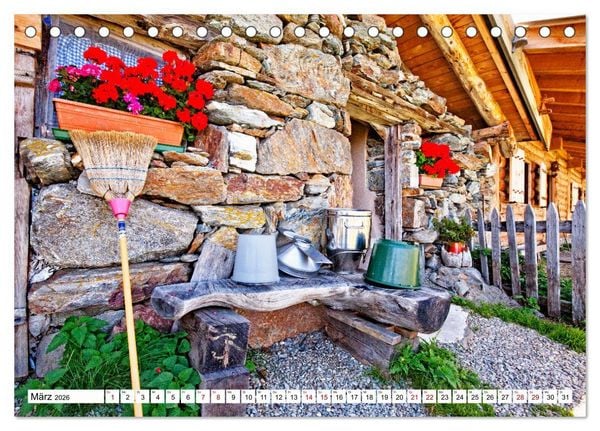 Produktbild: Almen im S&uuml;dtiroler Ultental (Tischkalender 2026 DIN A5 quer), CALVENDO Monatskalender