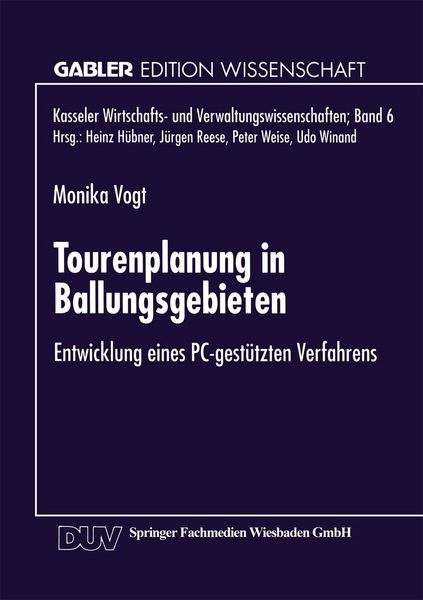 Produktbild: Tourenplanung in Ballungsgebieten
