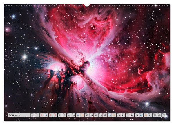 Produktbild: Dazzling Nebulae (Wall Calendar 2026 DIN A2 landscape), CALVENDO 12 Month Wall Calendar