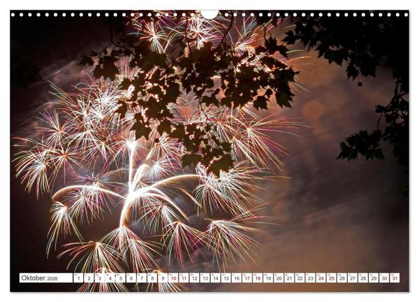 Produktbild: Feuerwerk - Kunstwerke am Himmel (Wandkalender 2026 DIN A3 quer), CALVENDO Monatskalender