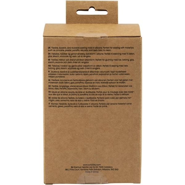 Produktbild: Creativ Company Silikonform, Gerippter Zylinder, H 12 cm, D 4 cm, 150 g, 1 Stk