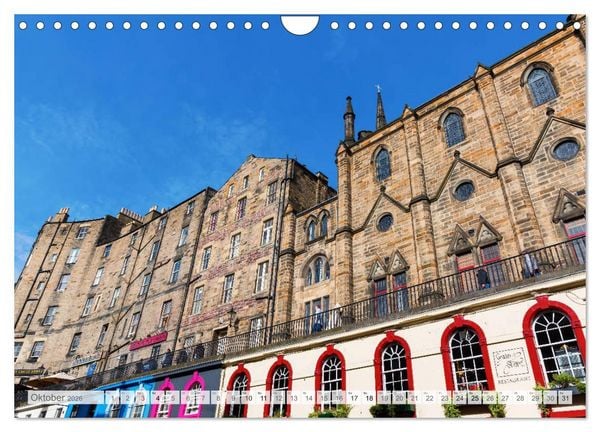 Produktbild: Edinburgh - Impressionen aus der schottischen Hauptstadt (Wandkalender 2026 DIN A4 quer), CALVENDO Monatskalender
