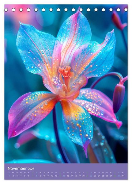 Produktbild: Blumen der Fantasie (Tischkalender 2026 DIN A5 hoch), CALVENDO Monatskalender