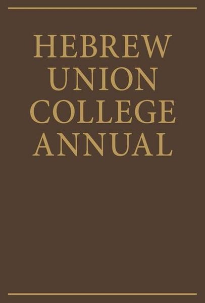 Produktbild: Hebrew Union College Annual Volume 63