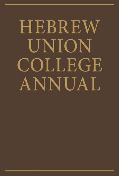 Produktbild: Hebrew Union College Annual Volume 69