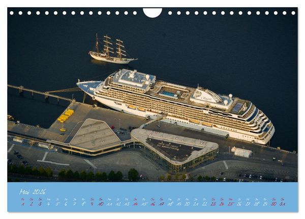 Produktbild: Kiel aus der Luft - Die Stadt an der F&ouml;rde aus dem Ballon fotografiert (Wandkalender 2026 DIN A4 quer), CALVENDO Monatskalender
