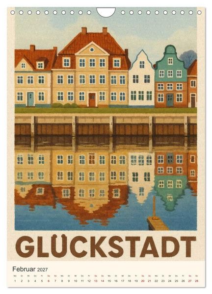 Produktbild: Norddeutsche Kleinode - City Poster (Wandkalender 2027 DIN A4 hoch), CALVENDO Monatskalender