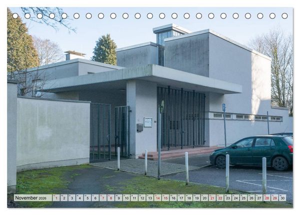 Produktbild: Bauhaus-Architektur in Essen (Tischkalender 2026 DIN A5 quer), CALVENDO Monatskalender
