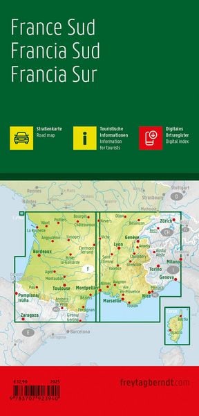 Produktbild: Frankreich S&uuml;d, Stra&szlig;enkarte 1:500.000, freytag & berndt