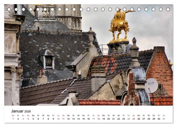 Produktbild: 300mm - Br&uuml;ssel (Tischkalender 2026 DIN A5 quer), CALVENDO Monatskalender