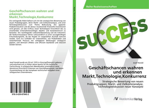 Produktbild: Gesch&auml;ftschancen wahren und erkennen Markt,Technologie,Konkurrenz