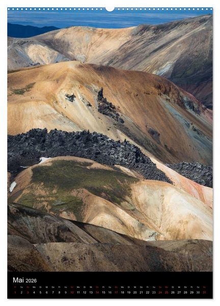 Produktbild: Island - Der Laugavegur-Kalender 2026 (hochwertiger Premium Wandkalender 2026 DIN A2 hoch), Kunstdruck in Hochglanz