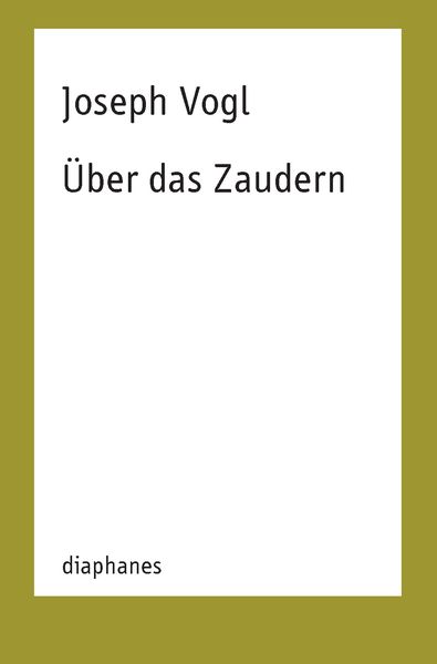 Produktbild: &Uuml;ber das Zaudern