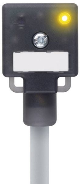 Produktbild: Ventilsteckverbinder Bauform A Schwarz VA22-24.3-5/P01 Pole:2+PE gebr&uuml;ckt 8047821 Escha Inhalt: 1 St.