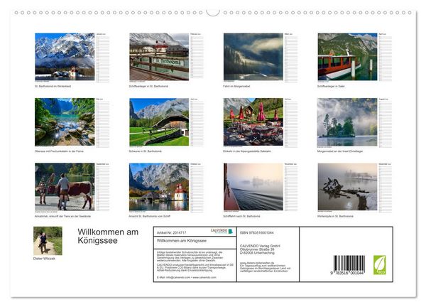 Produktbild: Willkommen am K&ouml;nigssee (hochwertiger Premium Wandkalender 2026 DIN A2 quer), Kunstdruck in Hochglanz