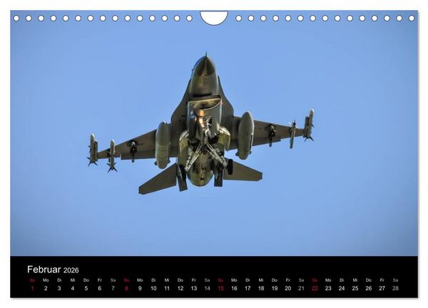 Produktbild: F-16 Fliegende Legende (Wandkalender 2026 DIN A4 quer), CALVENDO Monatskalender
