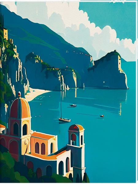 Produktbild: Amalfi Großes Notizheft Motiv Amalfi-Küste