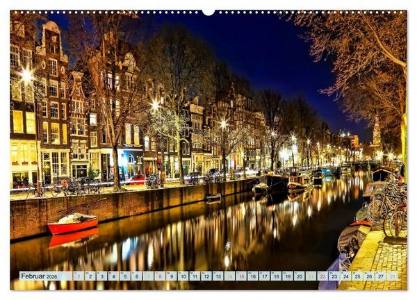 Produktbild: Amsterdam - Venedig des Nordens (Wandkalender 2026 DIN A2 quer), CALVENDO Monatskalender