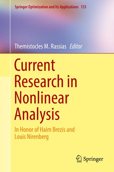 Produktbild: Current Research in Nonlinear Analysis