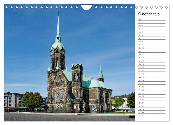 Produktbild: Unterwegs in M&ouml;nchengladbach (Wandkalender 2026 DIN A4 quer), CALVENDO Monatskalender