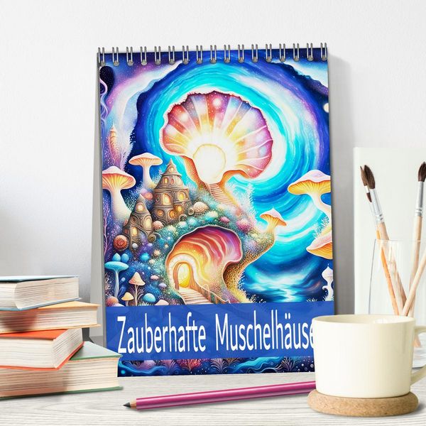 Produktbild: Zauberhafte Muschelh&auml;user (Tischkalender 2026 DIN A5 hoch), CALVENDO Monatskalender